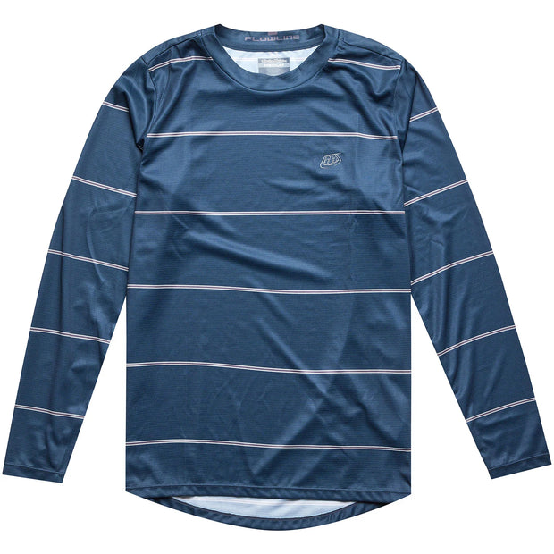 Troy Lee Designs Flowline Long Sleeved Jersey, revert midnight, full view.
