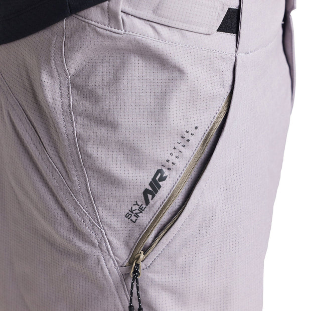 Troy Lee Designs Skyline Air Short W/ Liner, mono charcoal, pocket view.