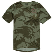 Troy Lee Designs Skyline SS Jersey, shadow camo olive, front view.