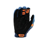 Troy Lee Designs Air Glove, pinned blue, palm view.