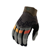 Troy Lee Designs Air Glove, pinned olive, finger view.