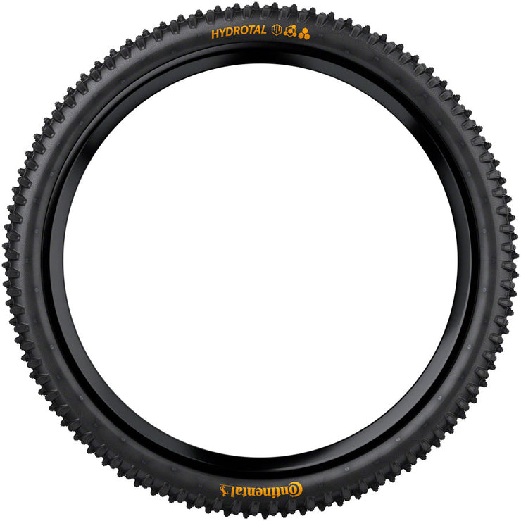 Continental Hydrotal Tire - 29 x 2.40 Tubeless, Folding, SuperSoft Downhill Casing, E25, side view.