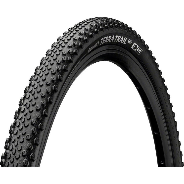 Continental Terra Trail Tire - 700c x 40, Tubeless, Folding, SL PureGrip, ShieldWall System, E25, full view.