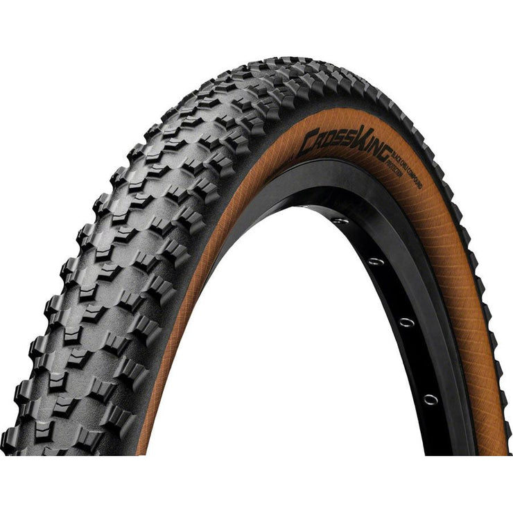 Continental Cross King Tire - 27.5 x 2.20 Tubeless Folding BLK/Bernstein BLKChili ProTection E25, full view.
