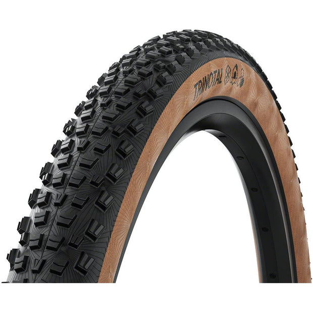Continental Trinotal Tire - 29 x 2.40 Tubeless, Folding, Black/Transparent, Grip Trail Casing, E25, full view.