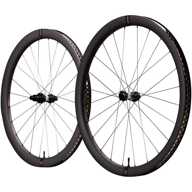 Reserve 40/44 GR 700c Wheelset - 12 x 100/ 12 x 142, CL, XDR Carbon, DT350, full view.