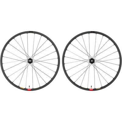 Reserve 25 GR Wheelset - 700c, 12 x 100/ 12 x 142 CL HG11, Carbon, I9 Road Classic, full view.
