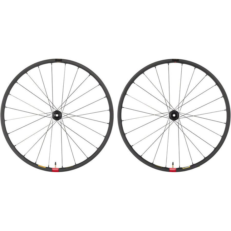 Reserve 25 GR Wheelset - 700c, 12 x 100/ 12 x 142 CL HG11, Carbon, I9 Road Classic, full view.