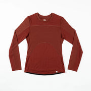 Wild Rye Sandia Long Sleeve Jersey, mahogany, full view.