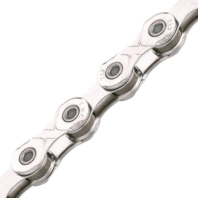 KMC X12 12-Speed Chain, silver, full view.