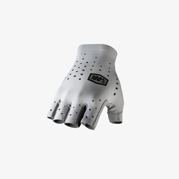 100% Sling Short-Fingered Gloves, grey. full view.
