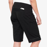 100% Wmn Airmatic Short Blk, back view.