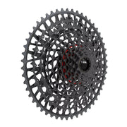 SRAM X0 Eagle T-Type XG-1295 XD Cassette, side view.