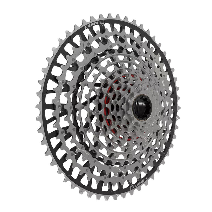 SRAM XX Eagle T-Type XS-1297 XD Cassette, side view. 