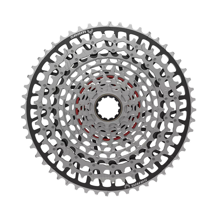 SRAM XX Eagle T-Type XS-1297 XD Cassette, full view. 