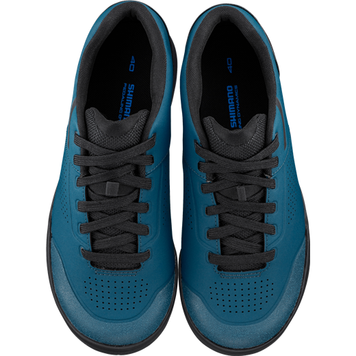 Shimano Women's AM5 Shoes, blue, top view.