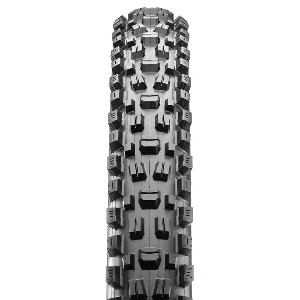 Maxxis Assegai Tire 29 x 2.5, Tubeless, Folding, Black, 3C MaxxGrip, EXO+, Wide Trail Mountain Bike Tire, tread view.