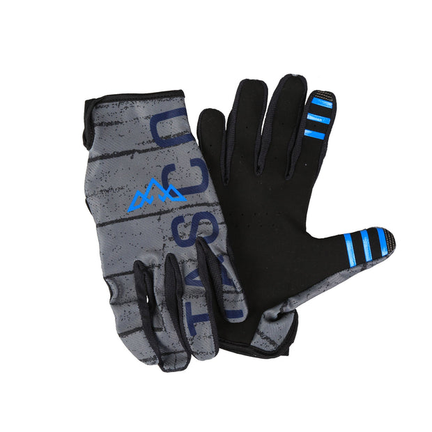 Tasco Ridgeline MTB Bloves — Blue Steel, full view.
