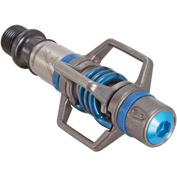 Crankbrothers Egg Beater 3 Dual Sided Clipless Pedals - Electric Blue, full view.