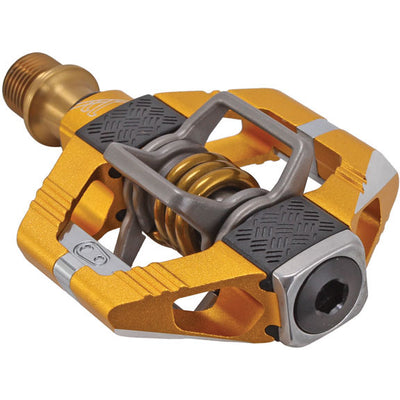 Crankbrothers Candy 11 Clipless Pedals - Gold, full view.