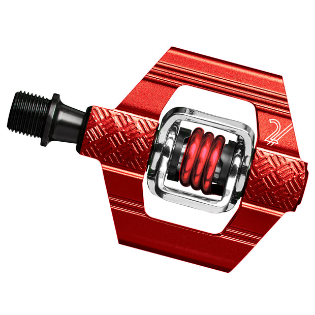 Crankbrothers Candy 2 Clipless Pedals - Red, full view.