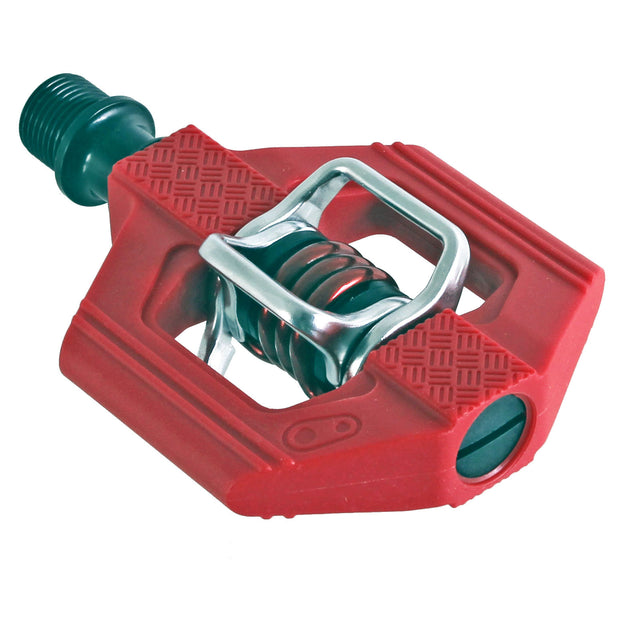 Crankbrothers Candy 1 Pedals - Red, full view.