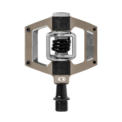 Crankbrothers Mallet Trail Dual Sided Clipless Platform Pedals - Aluminum, Champagne, full view.