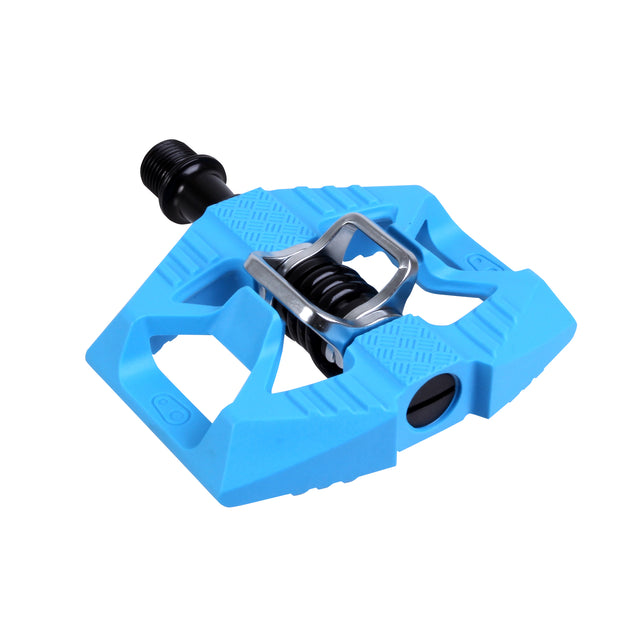 Crankbrothers Double Shot 1 Clipless Pedals - Blue, full view.