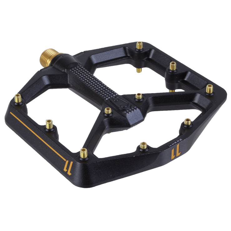 Crankbrothers Stamp 11 Platform Pedals - Black, Large, full view.
