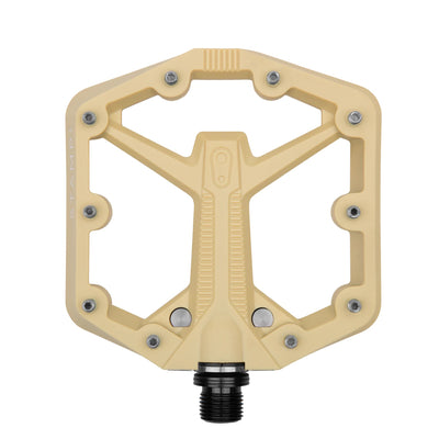Crankbrothers Stamp 1 Gen 2 Platform Composite Pedals - Sand, Small, full view.