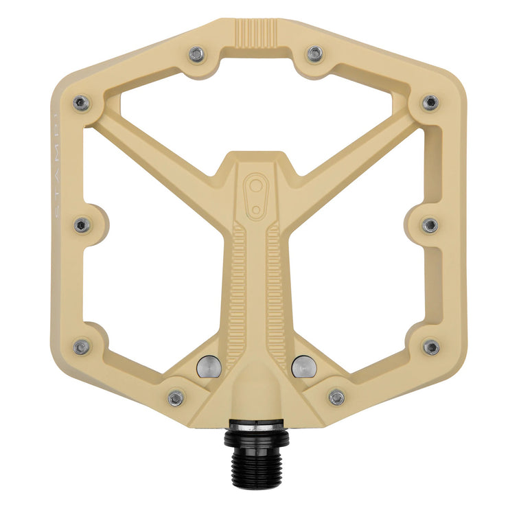 Crankbrothers Stamp 1 Gen 2 Platform Composite Pedals - Sand, Large, full view.
