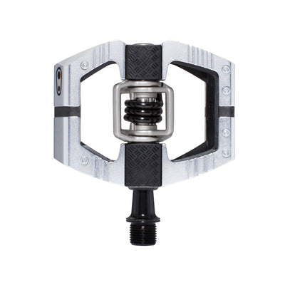 Crankbrothers Mallet E LS Dual Sided Clipless Platform Pedals - High Polish Silver, ful view.