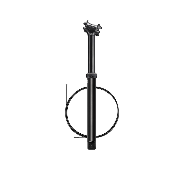 Crankbrothers Highline 3 Dropper Seatpost with white background.