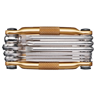Crankbrothers Multi 10 Tool - Gold, full view.