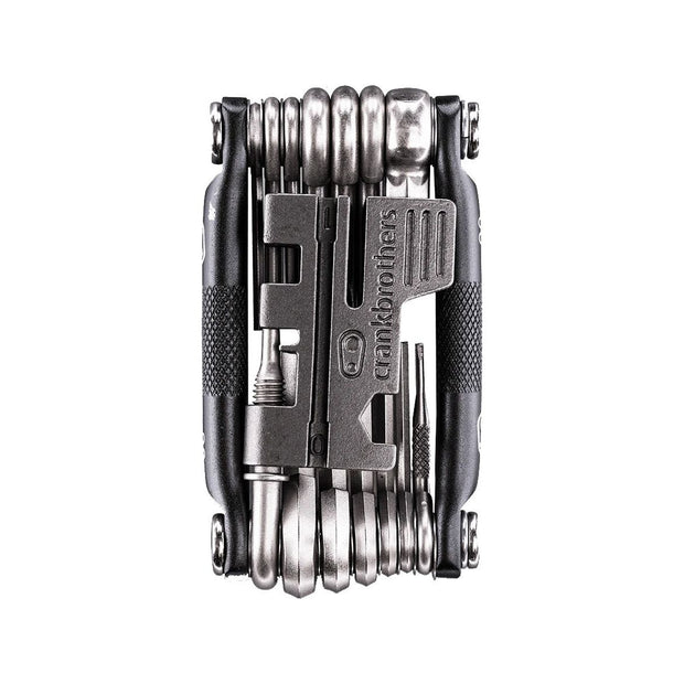 Crankbrothers Multi-20 Mini Tool - Nickel, closed view of top.