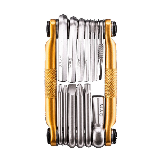 Crankbrothers Multi 13 Tool - Gold, full view.