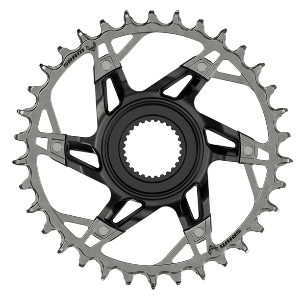 SRAM XX T-Type 36T BOSCH Gen 4 DM Chainring, full view.