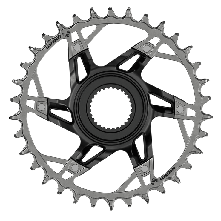 SRAM XX T-Type 36T BOSCH Gen 4 DM Chainring, full view.