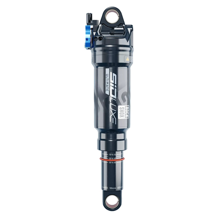 RockShox SIDLuxe Ultimate RL  SoloAir Rear Shock - 190 x 45mm, front view.