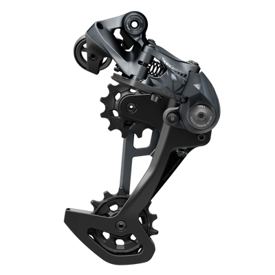 SRAM XX1 Eagle Rear Derailleur - 12spd, Long Cage, 52t, lunar, full view.