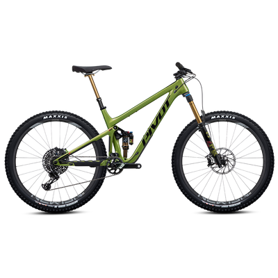 2023 Pivot Switchblade Ride Like a Pro X01SP, electric lime, full view.