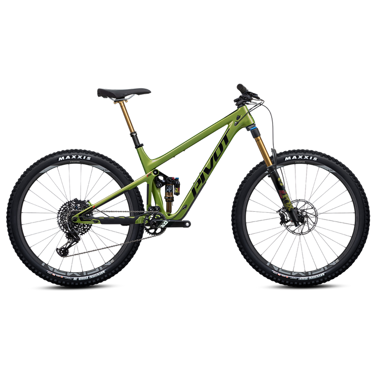2023 Pivot Switchblade Ride Like a Pro X01SP, electric lime, full view.