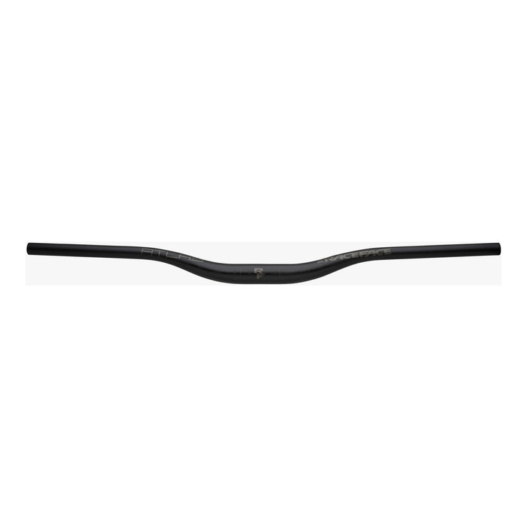 RaceFace Atlas 35 Riser Bar 35 x 820mm, 35mm Rise, Stealth Black, front view.