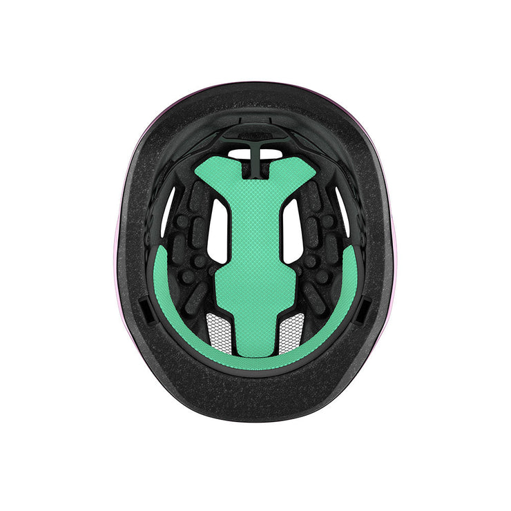 Lazer Nutz Kineticore Kids’ Helmet, unicorns, inside view.