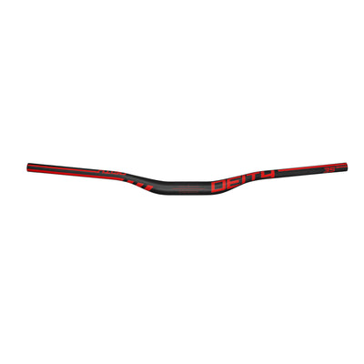 Deity Speedway Carbon Riser Bar (35) 30mm/810mm Red, front view