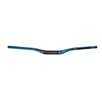 Deity Speedway Carbon Riser Bar (35) 30mm/810mm Blue, front view