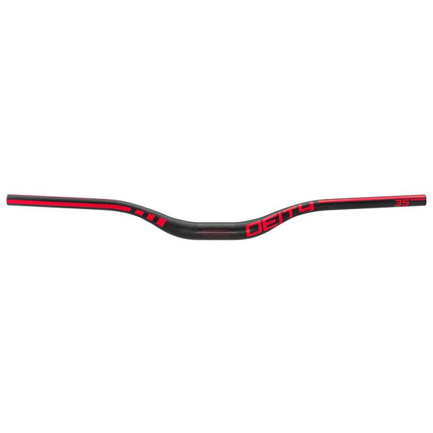 Deity Speedway Carbon Riser Bar (35) 50mm/810mm Red, front view