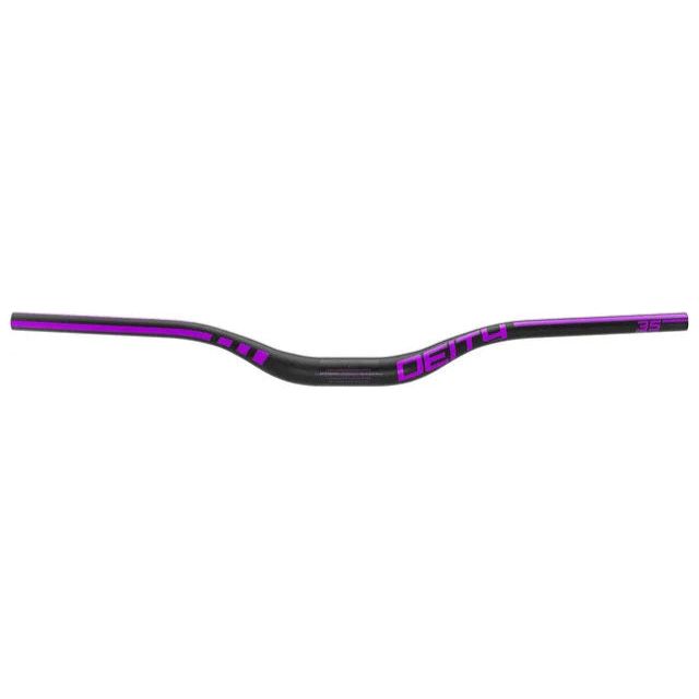 Deity Speedway Carbon Riser Bar (35) 50mm/810mm Purple, Front view