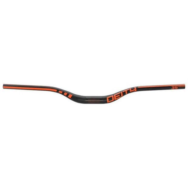 Deity Speedway Carbon Riser Bar (35) 50mm/810mm Orange, Front View