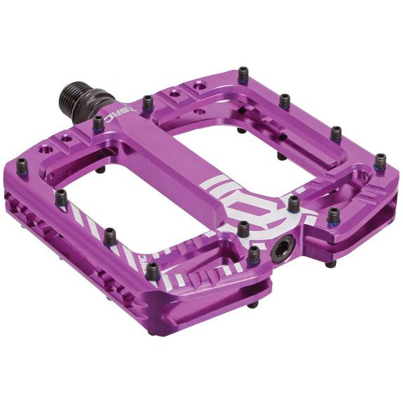 Deity TMAC Pedals, Purple, full view.